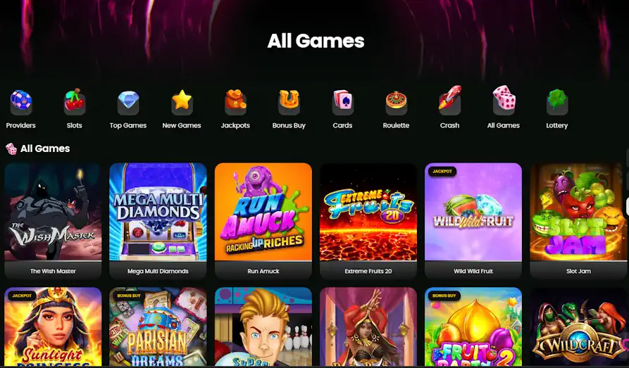 Spinaro games Screenshot image #2 for Spinaro Casino