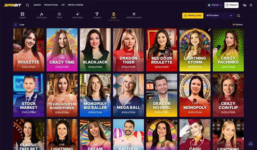 Spinbit Live Casino Games Screenshot image #3 for Spinbit