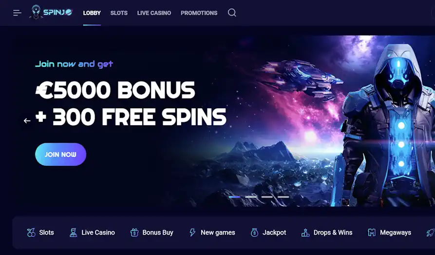 Main screenshot image for Spinjo Casino