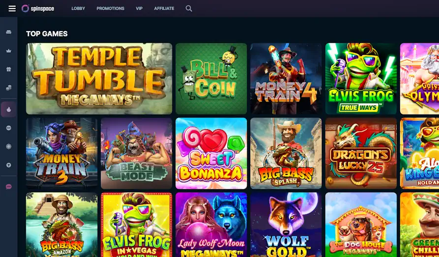 Spin Space games Screenshot image #2 for Spin Space Casino
