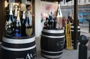 St Tropez champagne stand outside - CryptoLists.com Champagne in St Tropex