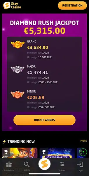 Mobile Screenshot image #2 for Stay Casino
