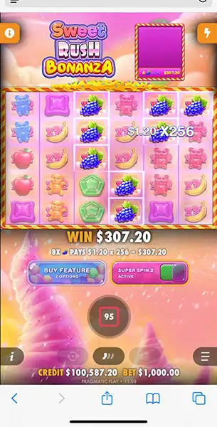 Sweet Rush Bonanza mobile screenshot #5