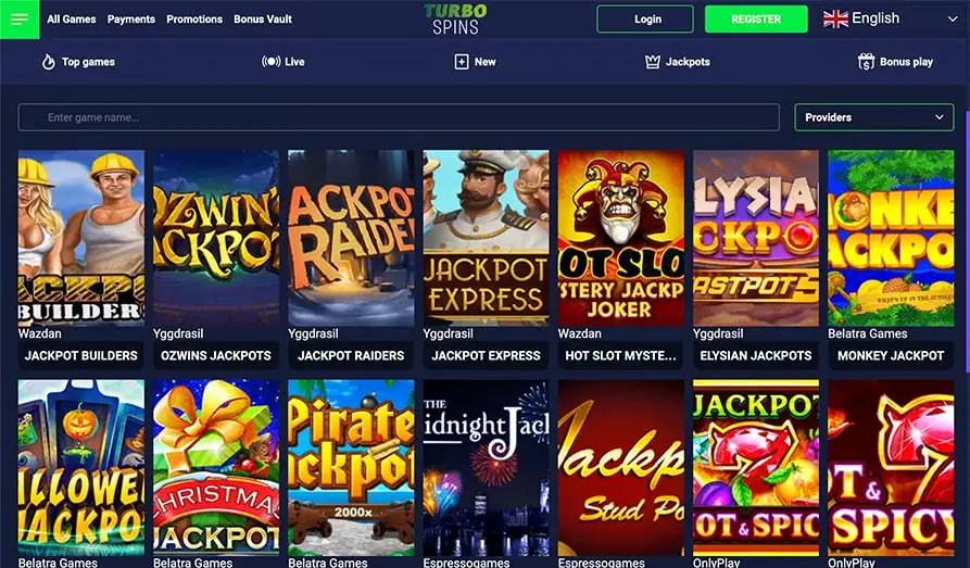 Screenshot image #2 for Turbo Spins Casino