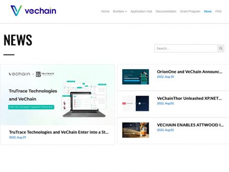 VeChain and TruTrace Announce List of Industries on Blockchain