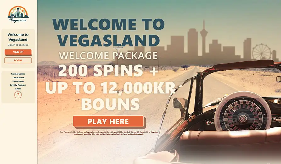 Main screenshot image for VegasLand Casino