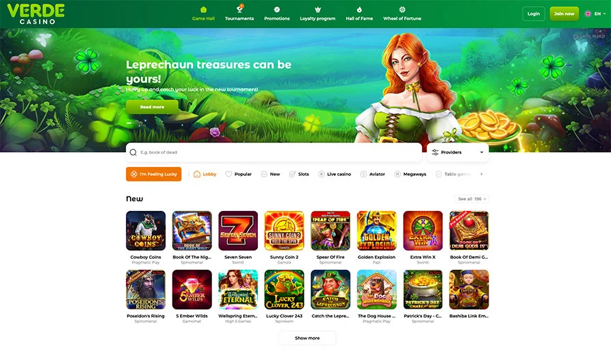 Screenshot image #1 for Verde Casino