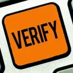 A verify button