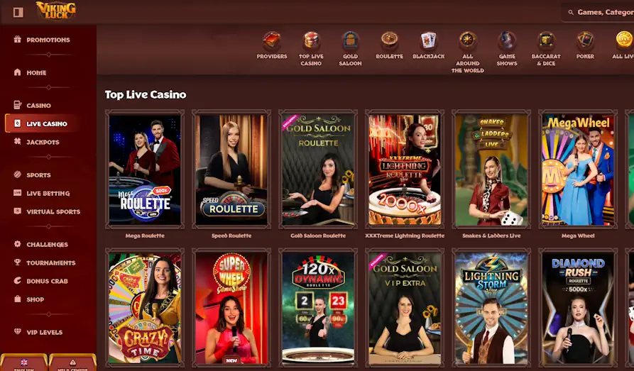 Viking Luck live casino Screenshot image #2 for Viking Luck