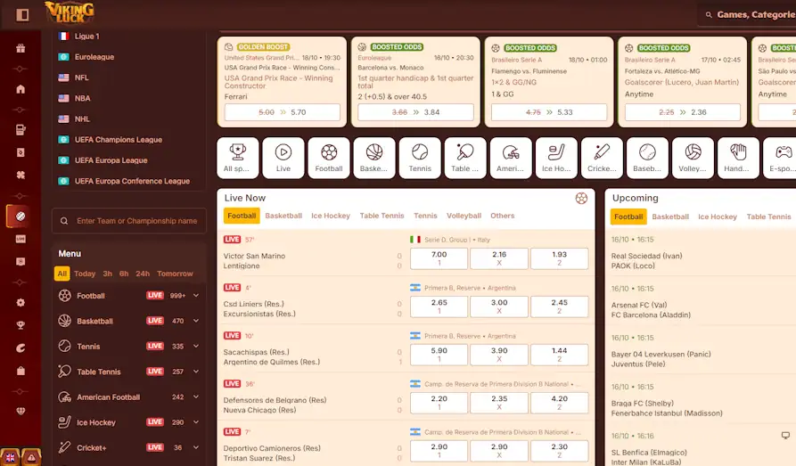 Viking Luck sports betting Screenshot image #3 for Viking Luck