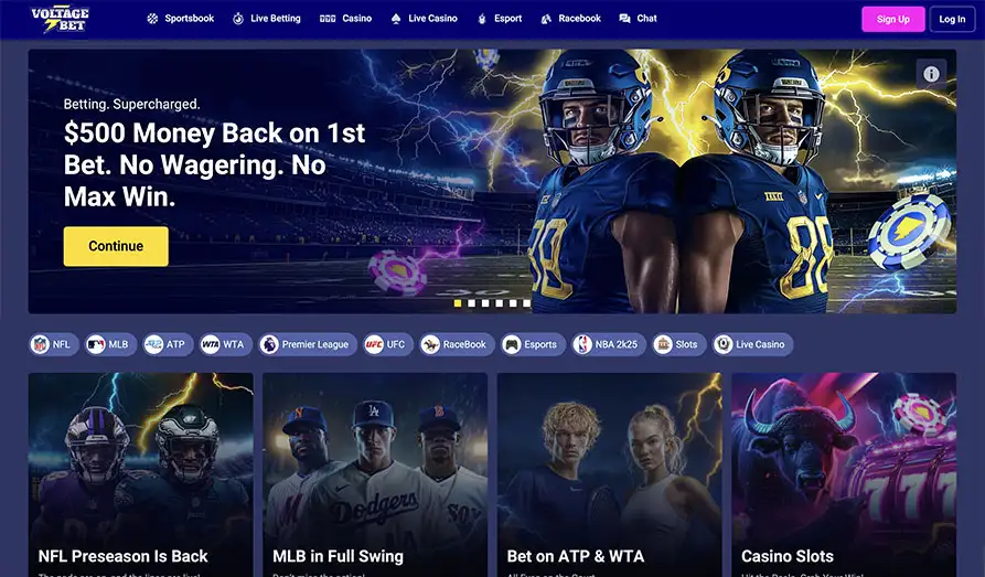 Main screenshot image for Voltage Bet
