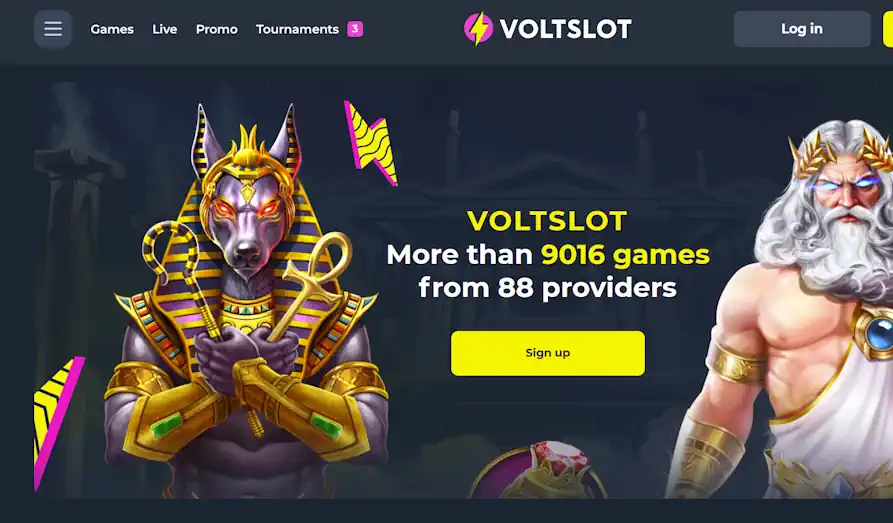 Main screenshot image for Volt Slot Casino