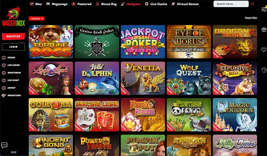 Screenshot image #2 for Wagerinox Casino