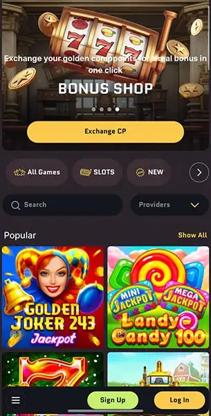 Mobile Screenshot image #1 for Wanted Win Casino