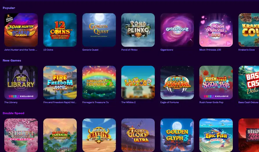 Wheelz Casino slots Landscape screenshot image #1 for Wheelz Casino
