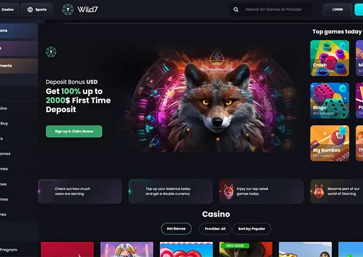 Go Wild With Possible Wins On Wild7 Crypto Casino