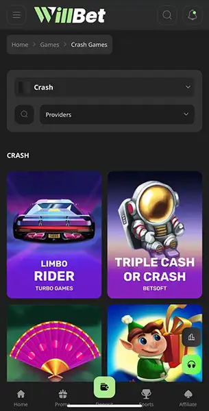 Willbet Casino mobile screenshot #5 Mobile Screenshot image #5 for Willbet Casino