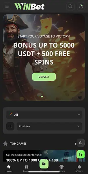 Willbet Casino mobile screenshot #1 Mobile Screenshot image #1 for Willbet Casino