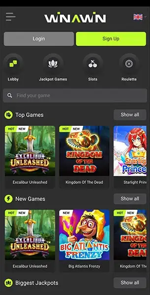 Mobile Screenshot image #1 for Win A Day Casino