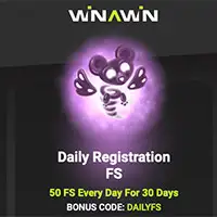 Get 50 spins for 30 days: 1500 spin bonus on WinAWin!