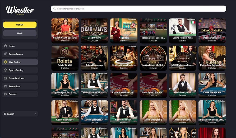 Screenshot image #3 for Winstler Casino