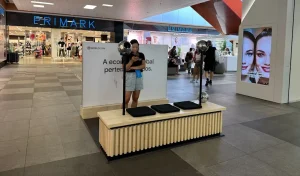 worldcoin-stand - CryptoLists.com Worldcoin stand in a shopping mall in Portugal