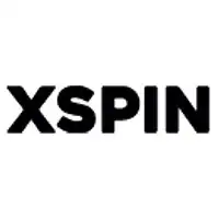Xspin black icon with white background